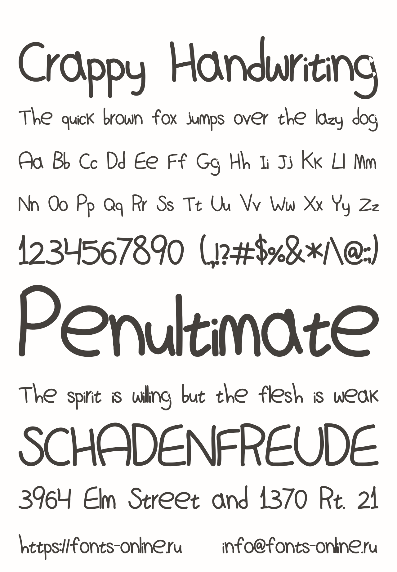 Crappy Handwriting Free Font Download